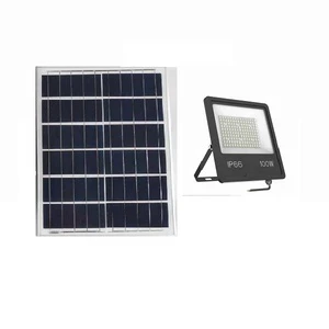500W Solar LED Flood Light IP65 Aluminum Body Wall Pole and Flood Mounted Solar Powered Lighting