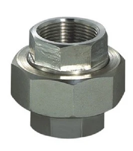 High Quality Stainless Steel Forged ASME Standard ISO 9001:2008 Certified Pipe Fittings Union Connector 1/2