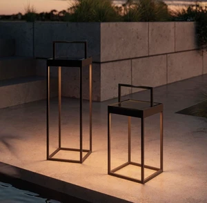 Modern Solar Power LED Lamp Portable 4W Solar Lantern Lights Indoor&Outdoor Decorative Patio Garden Floor Table Lamps