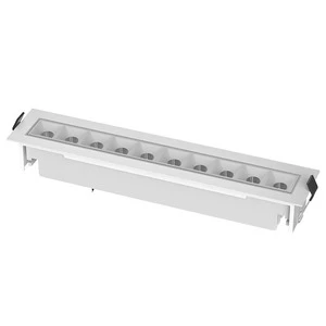 No Flickering Showroom Light Spot Adjustable Anti Glare Grill Light square Ceiling LED Linear Downlight