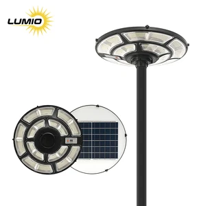 Wholesale High Efficiency IP65 LED Solar Power Garden Flagpole Lamp All One Outdoor UFO Solar Light Black 3000K-6500K Color Temp