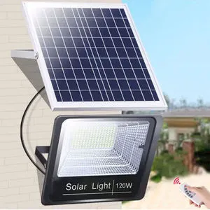Waterproof Solar Flood Lamp Garden Street Landscape Spotlight 100W Outdoor Solar LED Flood Light With Remote Control