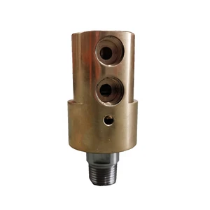 Dual Flow High Speed Pneumatic Rotary Union 360 Degree Rotating Compressed air Rotary Joint Copper Housing SS304 Rotor BSP 1/4''