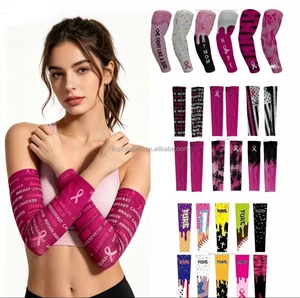 FQ Custom Breathable Cooling Ice Creamm Cookie Arm Sleeves Stretchy UV Protection Arm Cover Sleeves With Headband Set for Unisex