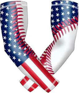Arm Sleeves Custom Team Football Baseball Arm Sleeves Headbands Set Compression Protective Sports Arm Sleeves