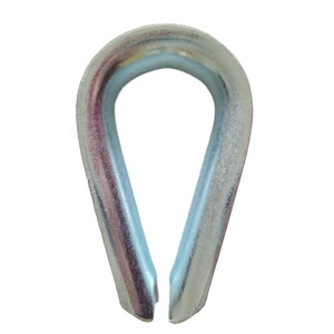 Zinc Plated DIN6899A 24MM 26MM Marine Rope Thimble