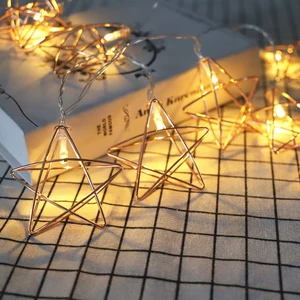 Starlight Plastic Star Light String Water Drop Geometric Nordic Minimalist LED Indoor IP65 USB Decorative Colored Light