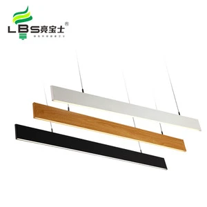 Hot Selling Black White Customized strip professional industrial led linear pendant light
