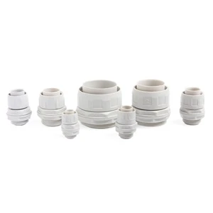 Nylon Conduit Fittings IP68 Waterproof Low Voltage Bellows Joint FG12 Model 12-50mm Size Thread G Rotary Hose Wave Pipe Cable
