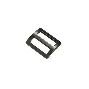 Steel Slide Buckle-Silver & Black Finish ISO Certified