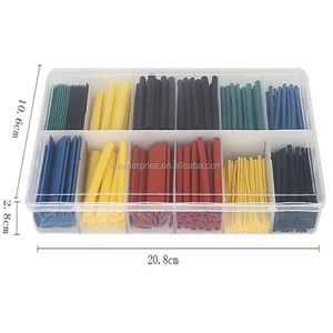 polyolefin shrinking assorted heat shrink tube protect wrap wire cable insulated sleeving tubing set