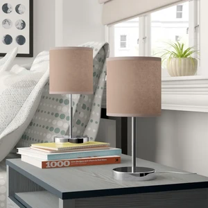 Colorful Pattern OEM Fabric Shade Interior Foyer Living Room Decoration Lamps Deco Bedroom Lights Bedside Nightstand Table Lamps