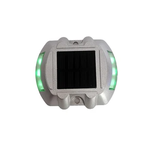Horseshoe Shape Solar Driveway Lights Solar Dock Lights Outdoor Waterproof Road Markers LED Boat Deck Lamps for Driveway Stair P