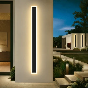 Outdoor LED Linear Wall Light IP65 Waterproof 3CCT Selectable ETL Listed 2FT/8FT Fixture for Villa Hotel Gardens Exterior