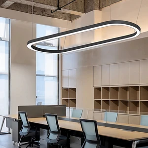 Custom Welded LED Aluminum Alloy Profile Design Lighting Ring Linear Lights Bendable Luminaires For Commercial Projects