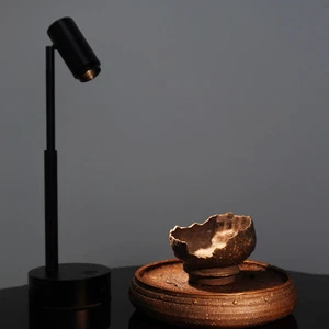 Modern Portable Aluminum Rechargeable Neon Bulbs Spotlight Adjustable Height Dimmable Crystal Shade Stainless Steel Floor Lamp