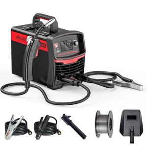 120A 220V Arc TIG MIG 3 in 1 Welder No Gas Inverter MIG Welding Machine for DIY Hobbyist