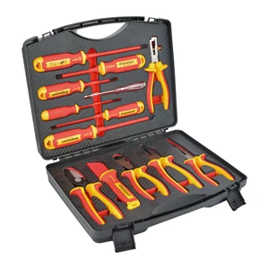 1000V VDE Insulated Industrial Grade Carbon Steel Electrician Tool Set End Cutting Pliers Comfortable Soft Grip Plastic Molded