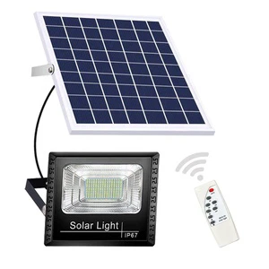 Solar Flood Lights Outdoor IP67 Waterproof Floodlight With Smart Remote Control for Garden Street LED Floodlight Spotlight