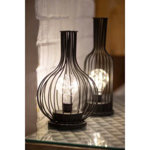 11In 10L Home Decoration Ornaments Antique Table Bedside Lamp Lights Living Room Iron Light Table
