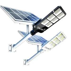 High Quality IP65 Waterproof Outdoor Aluminum 100W 150W 300W Split LED Solar Road Garden Street Light Pole