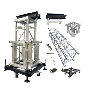Heavy Duty Aluminum Alloy 6061-T6 Pro Spigot Lighting Truss Square Bolt Global Trussing System Adjustable Length High Load