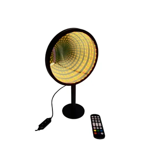 Popular New Design 3D Abyss Thousand Layer Mirror Infinite Tunnel Lights Atmosphere Lamp For Bedroom And Bar