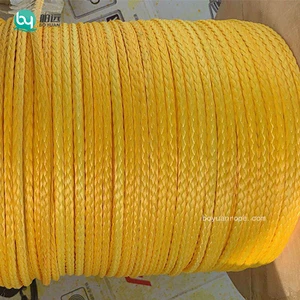 Best 12 Strands Synthetic UHMWPE Rope Heavy Duty Mooring Rope 50MM 52MM 60MM 62MM Yacht Boat Marine Rope Supplies Navigation
