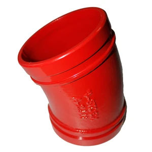 Pipe Fittings 22.5 Degree Red Ductile Iron Pipe Fittings Elbow