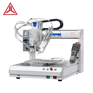 OEM 50ML AB 1/1 2/1 Automatic Glue Dispenser With Suction Nozzle 220V Two Parts Epoxy Resin Glue With Motor Core Component