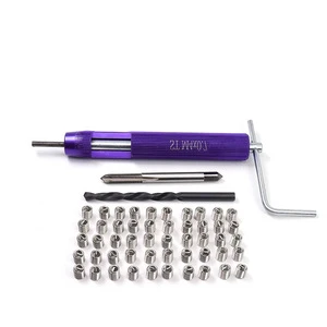 Fastener Thread Repair Tool Kit M5 M6 M7 M8 M10 M12 M14 Repair Damaged Threads OEM Customizable Box Packaging