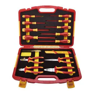 25 Piece Professional Insulated Hand Tool Set High Voltage Electrician Repair Kit
