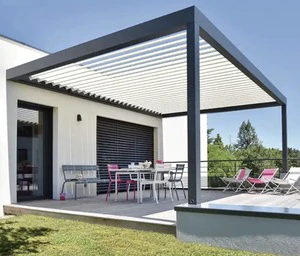 METGOOD Aluminium Gazebo Remote-Control Sunroom LED Lights Flat Double Tempered Low-E Glass Eco-Friendly Noise Apartment