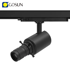 3 Phase 15W museum Contour Spotlight CRI90 Cob Adjustable Zoomable Track Light 3000k/4000k/5000k for Different Logos