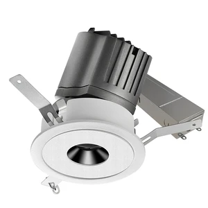 ETL DLC Approved Trimless Trim Honeycomb Soften Glass Super Anti-Glare Oval Round Pin-hole 12W Led Wall Lamp