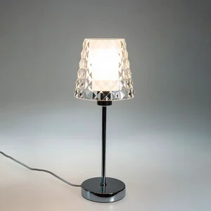 Newish Reading Room Decor Crystal Night Light Modern Bedside Glass Cup Shade Table Lamp Popular Led Desk Lamp