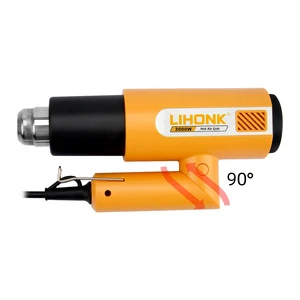 LK-699S Foldable High Quality 2000W Electric Heating Shrink Wrap Plastic Welding Hot Air Heat Gun Power Tools