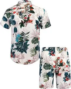 Men Summer Knitted Embroidered 100% Cotton Quick Dry Short Sleeve Custom Logo Joggers Suits Set Shirt and Short Set