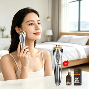 Professional Facial Firming Device Deep Thermal Tech Bio-current V-Face Lifting 3-Level Adjustable LED Light for Pigment Removal