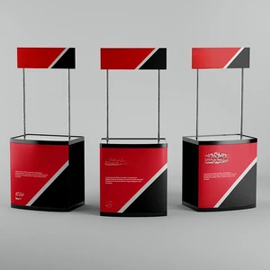 Promotion Counter Exhibition Portable Retail Display Table Advertising Foldable Exhibition Promotion Table