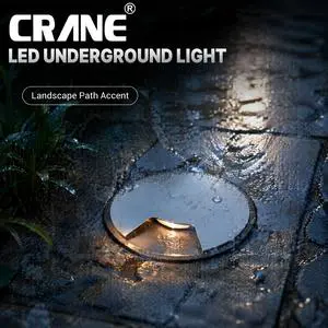 LED Inground Light 3W Controlled Beam Soft Guidance Lighting Single Slit Opening Outdoor Stainless Steel Step Lamp
