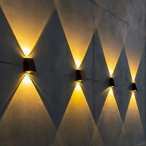 NEW Solar Wall Lights Outdoor Waterproof Street Decoration Wall Lighting LED Solar Power Porch Lamp for Villa Patio Garden