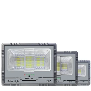 Hot Selling Super Bright IP65 Waterproof Solar Flood Light 200W/300W/500W/800W Outdoor Garden LED LiFePO4 Battery Remote Control