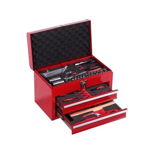 74PCS Herramientas Automotriz 74pcs Combination Tools Set With Three-layer Iron Box