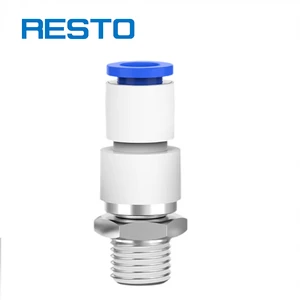 RESTO KSH6-01 High Speed 360 Rotatable Cylinder Pneumatic Rotary Union SMC Type KSH KSL Air Hose Fitting 4/6/8/10/12-M5/M6