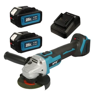 ATO A8051 Rechargeable Cordless Brushless Angle Grinder Portable Angle Grinder 125mm Durable 21V Cordless Angle Grinder