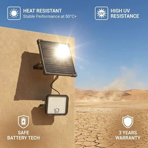 Solar Floodlight Outdoor Waterproof High Brightness Intelligent Sensing 10W LED Solar Garden Flood Light