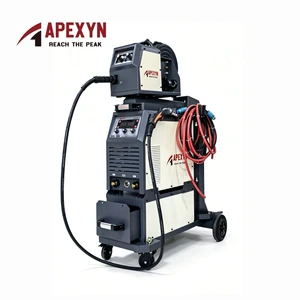APEXYN 380V 500A DC Inverter IGBT Module MIG Welding Machine New High Quality Built-in Tool Box 103KG Wire Spool Professional