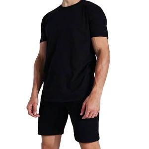 Boy's Summer Short Sleeve Clothing Set 2 Piece T-Shirt & Shorts with Solid Design Casual Outfit