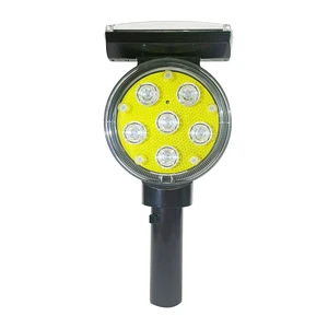 Factory Price 8pcs LED Solar Smart GPS System Traffic Safety Road Warning Signal Light Contour Light with Light Control Switch
